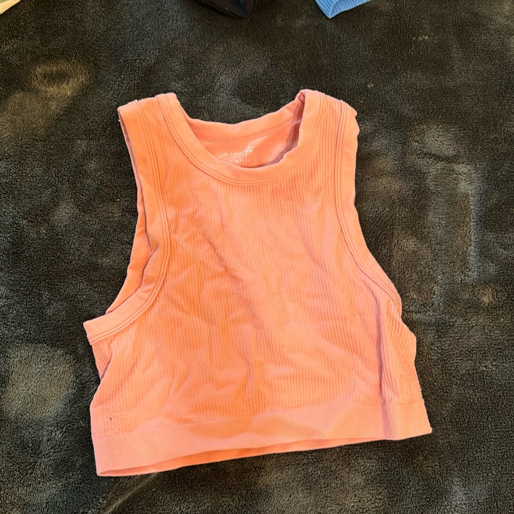 Pink xs tank top crop top